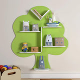 Beautiful Tree Bookshelf Wooden Wall Shelf for Kids