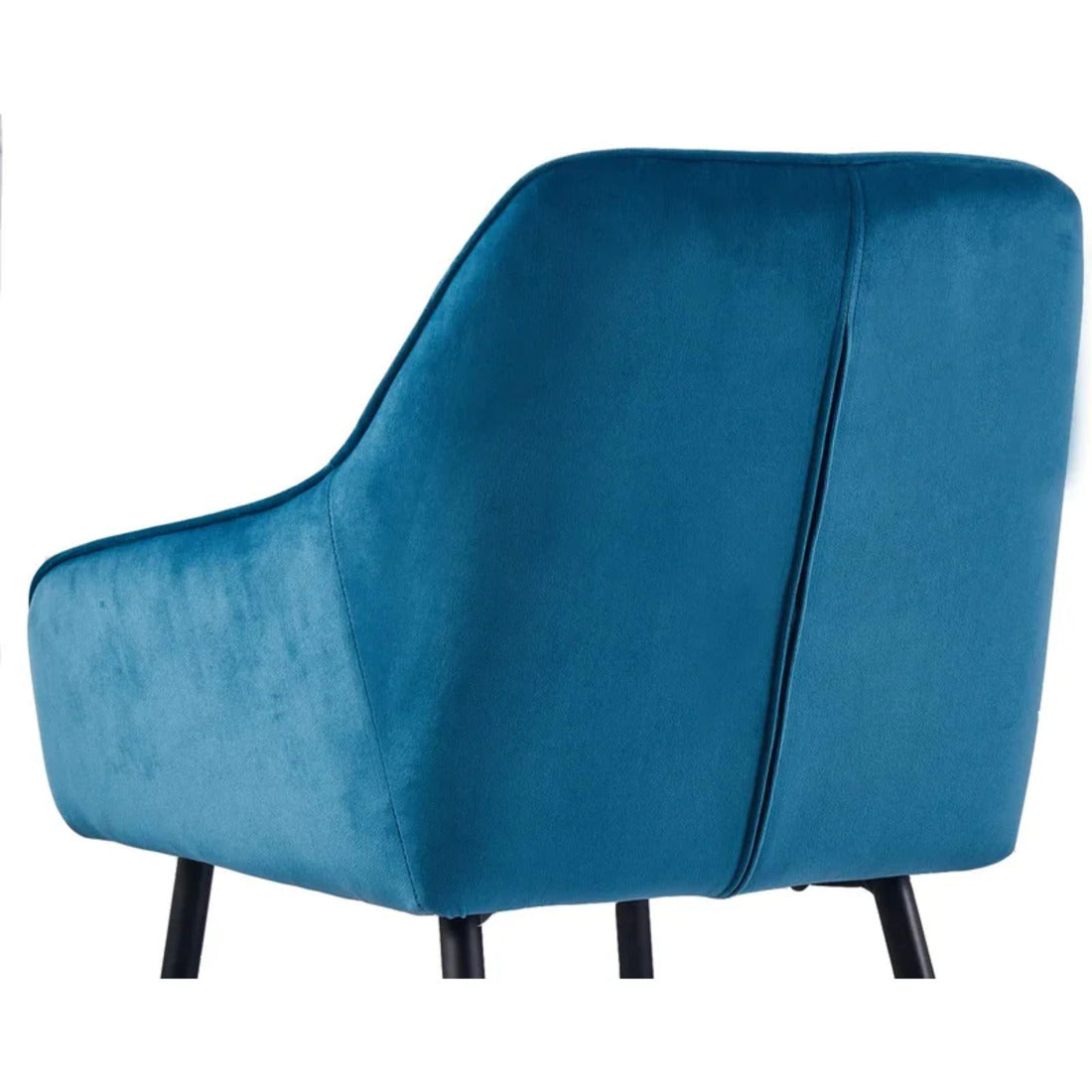 Blue Velvet Accent Comfy Chair