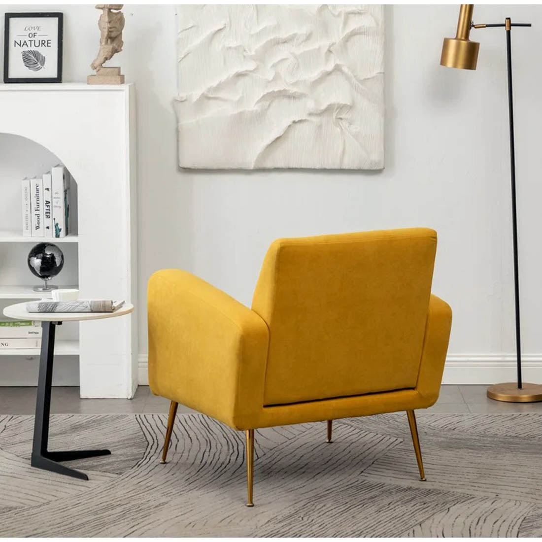 Tufted Velvet Sofa Lounge Chair