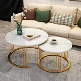 Home Decor Classic Designer Tethered Iron Stand Coffee Table Set of 2