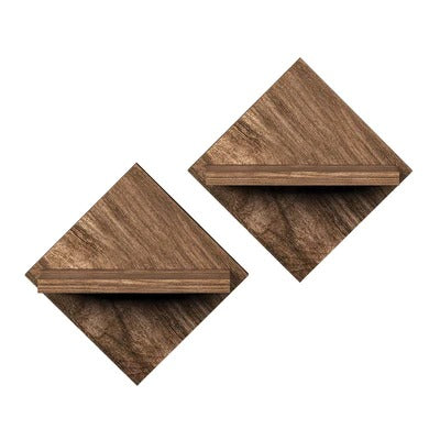 Wooden Stands Wall Mounted Shelf Set of Two