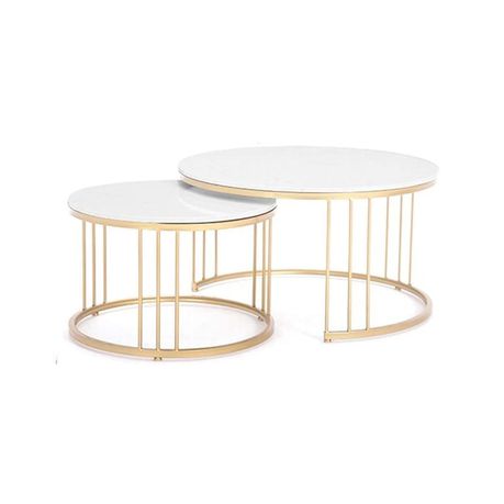 Tethered Metallic Premium Table Set of 2 home decorative