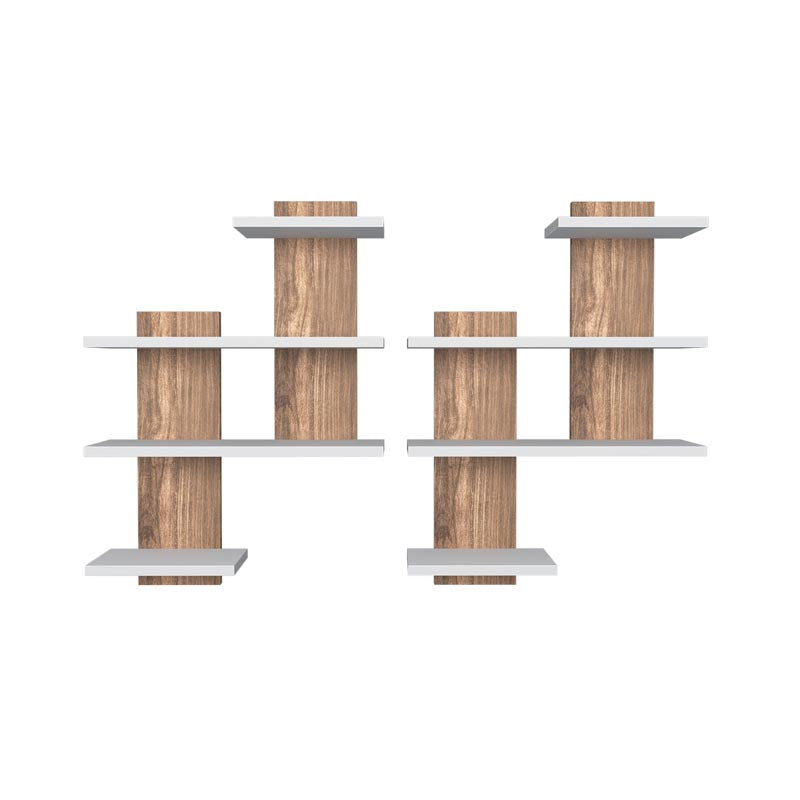 Wooden Multipurpose Stand with Storage Shelves