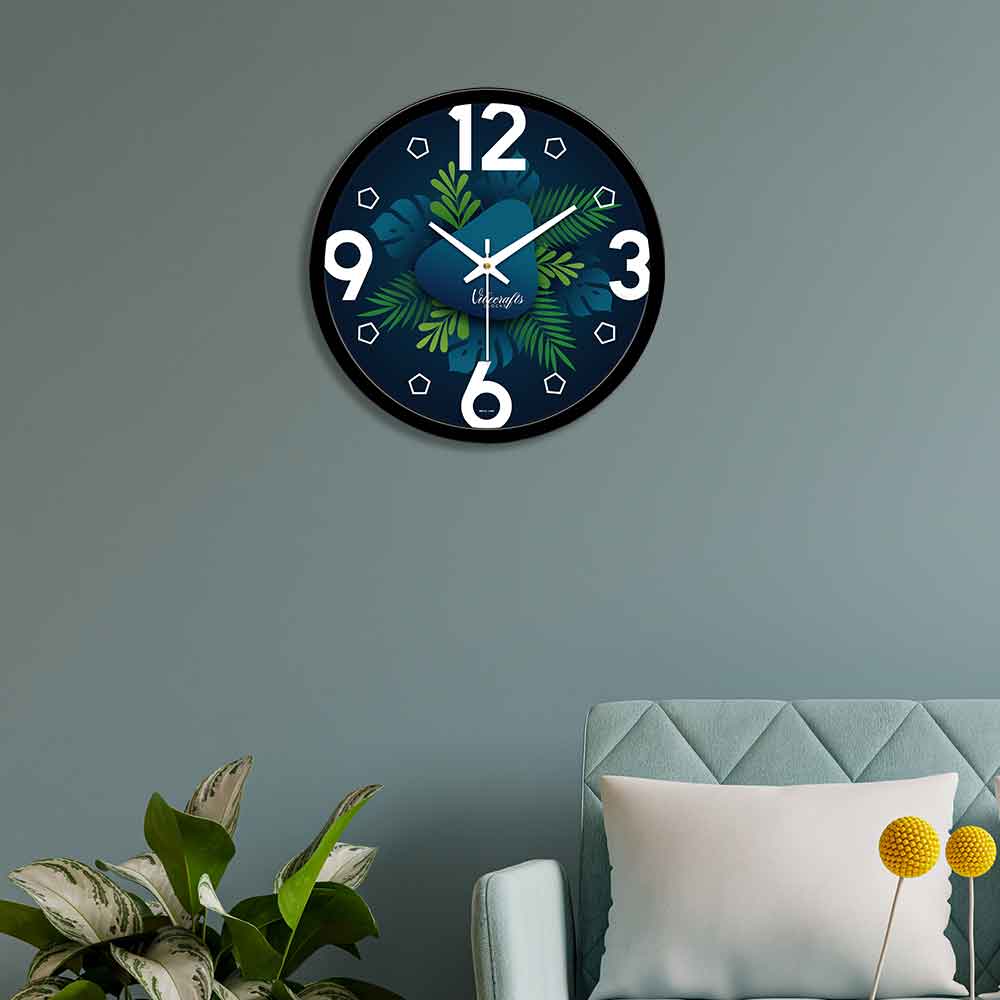Colorful Leaf Designer Wall Clock