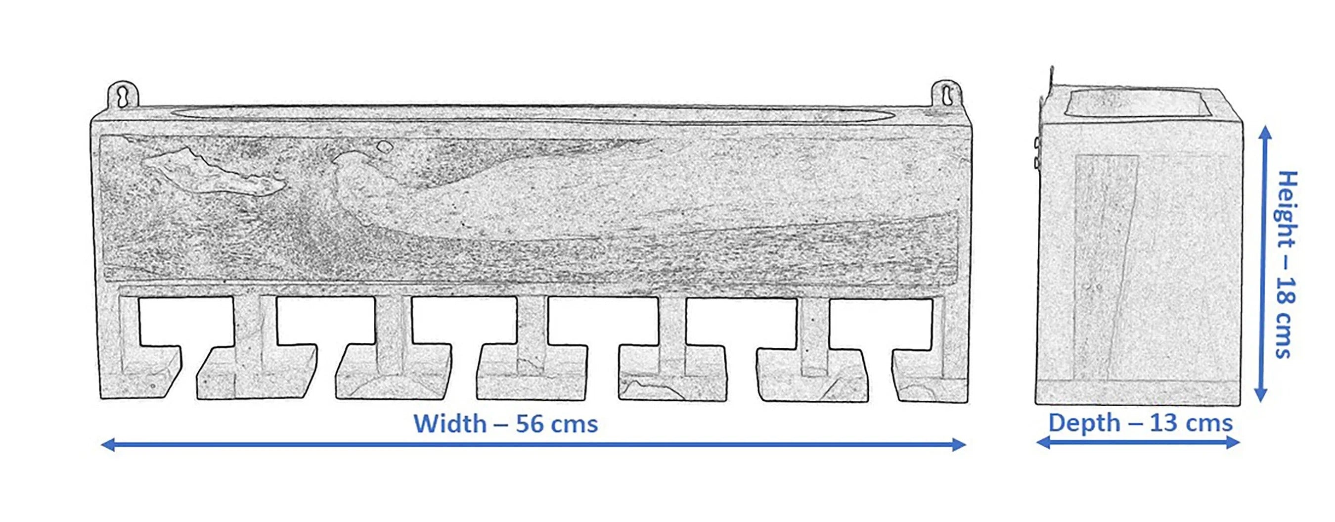 Dark Color Walnut Wood Wall Mounted