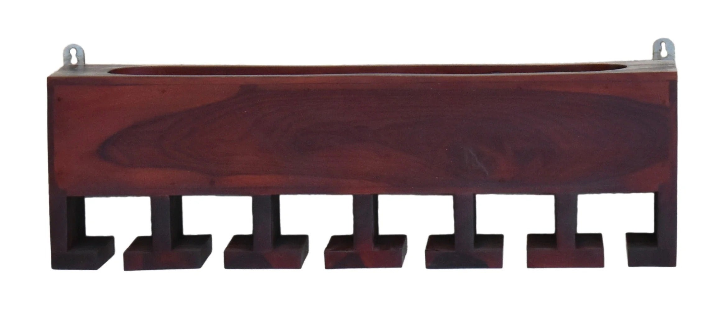 Mahagony Wood Wall Mounted Mini Bar Shelf