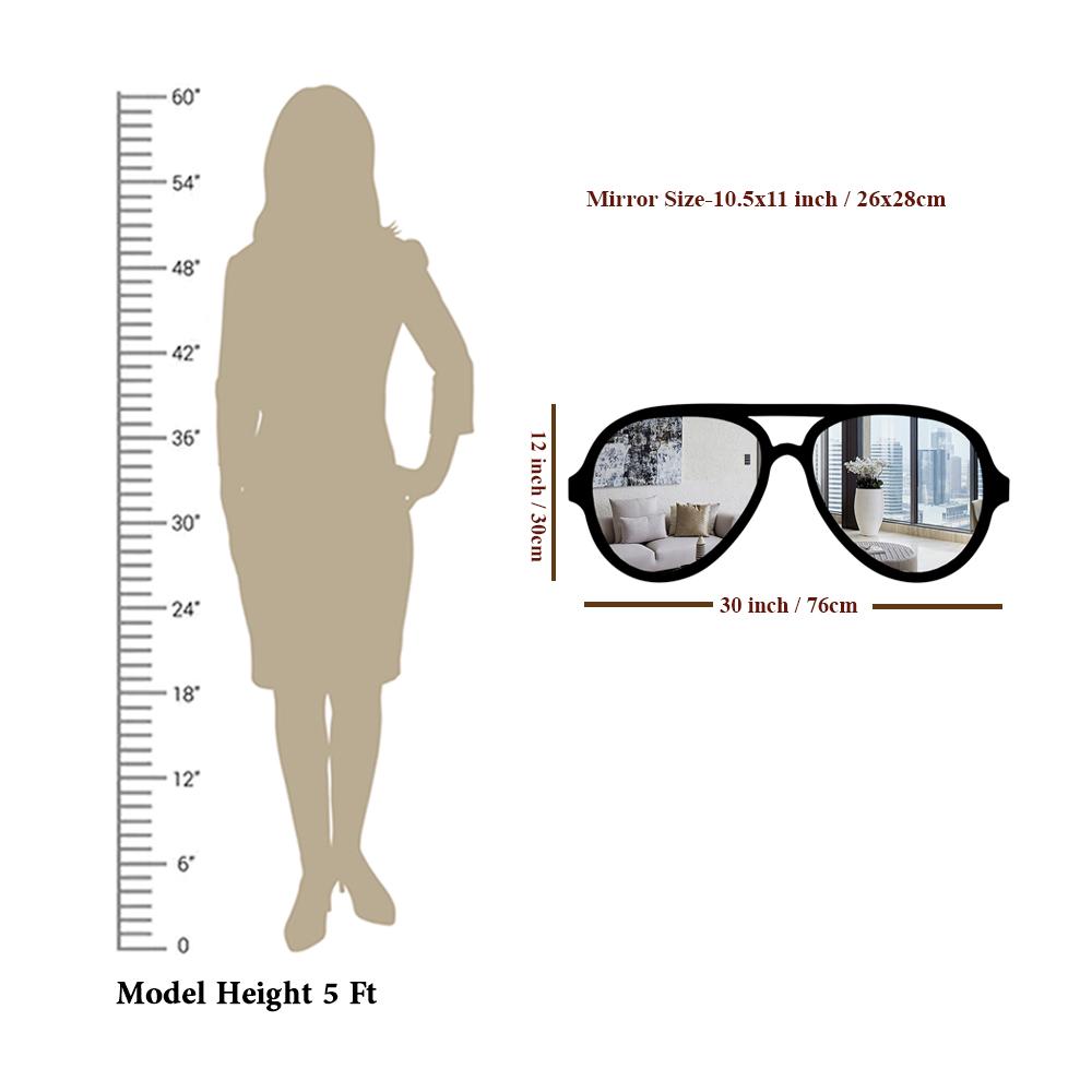 Wall Mirror with Black Finish Frame