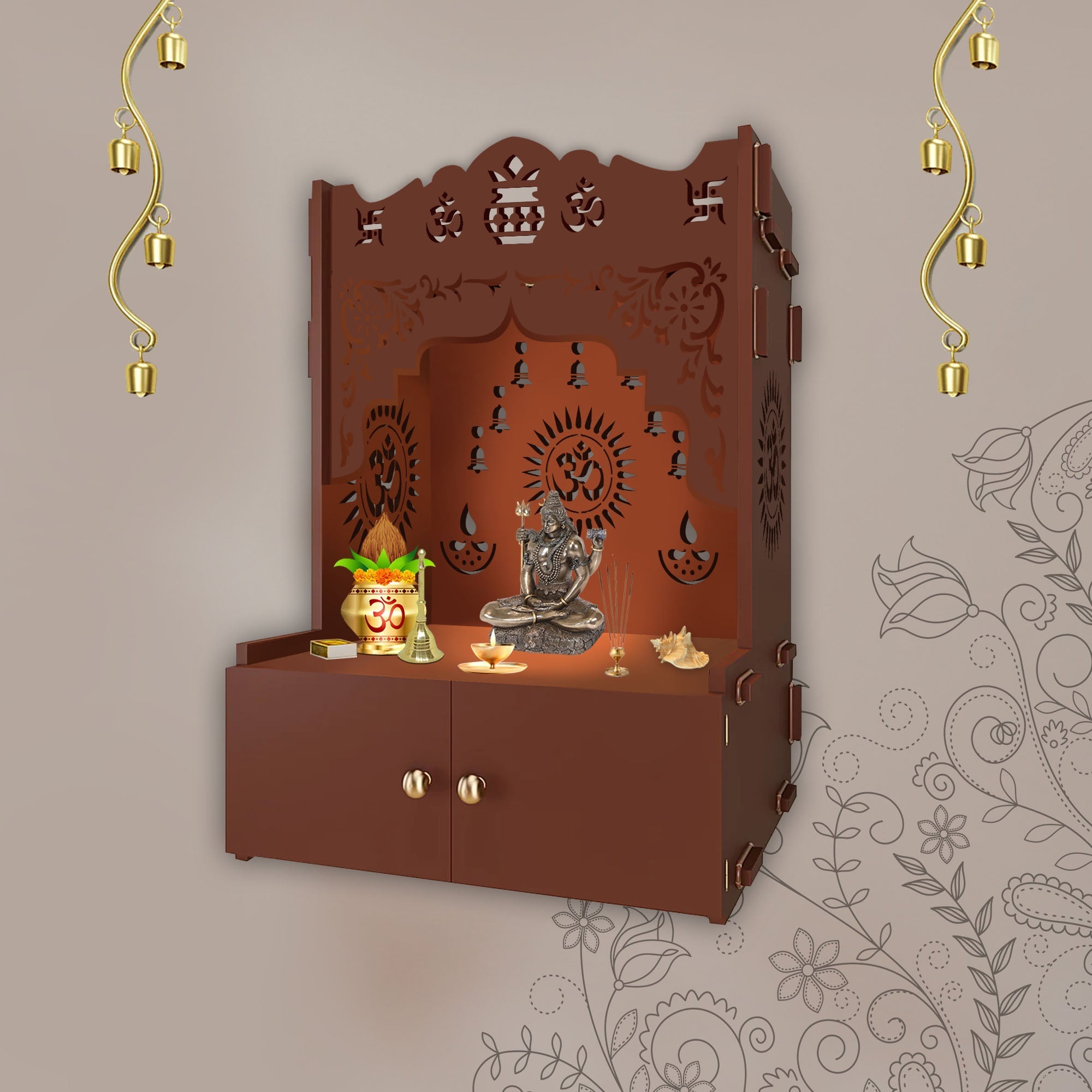 wooden temple for home