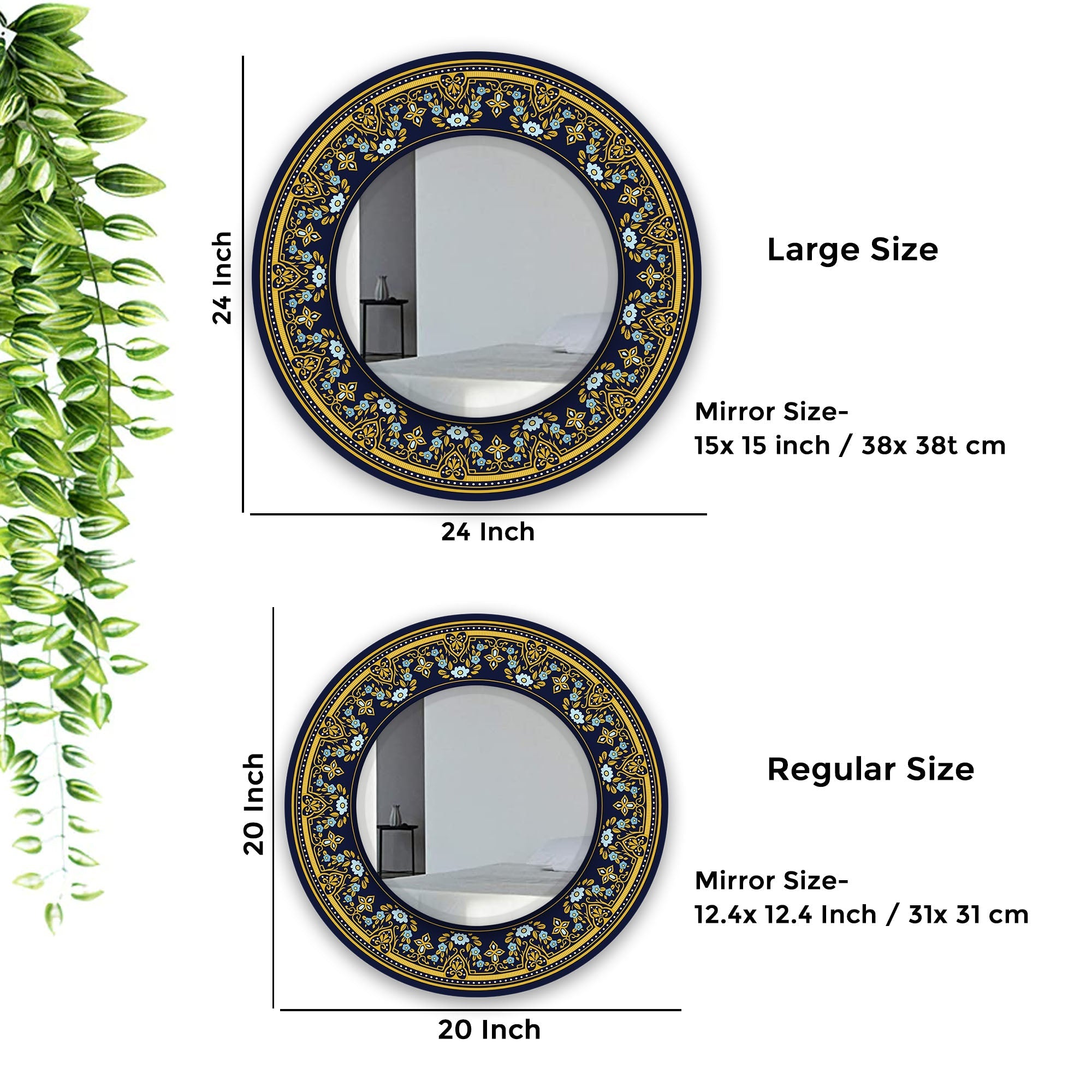 Design Art Printed Wall Mirror