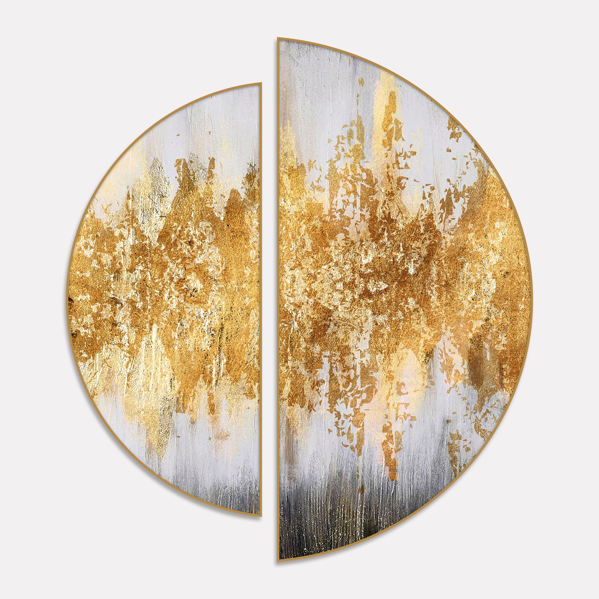 Pattern Semi Circle Frames Set Of 2