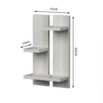 Wooden Wall Shelves with White Finish