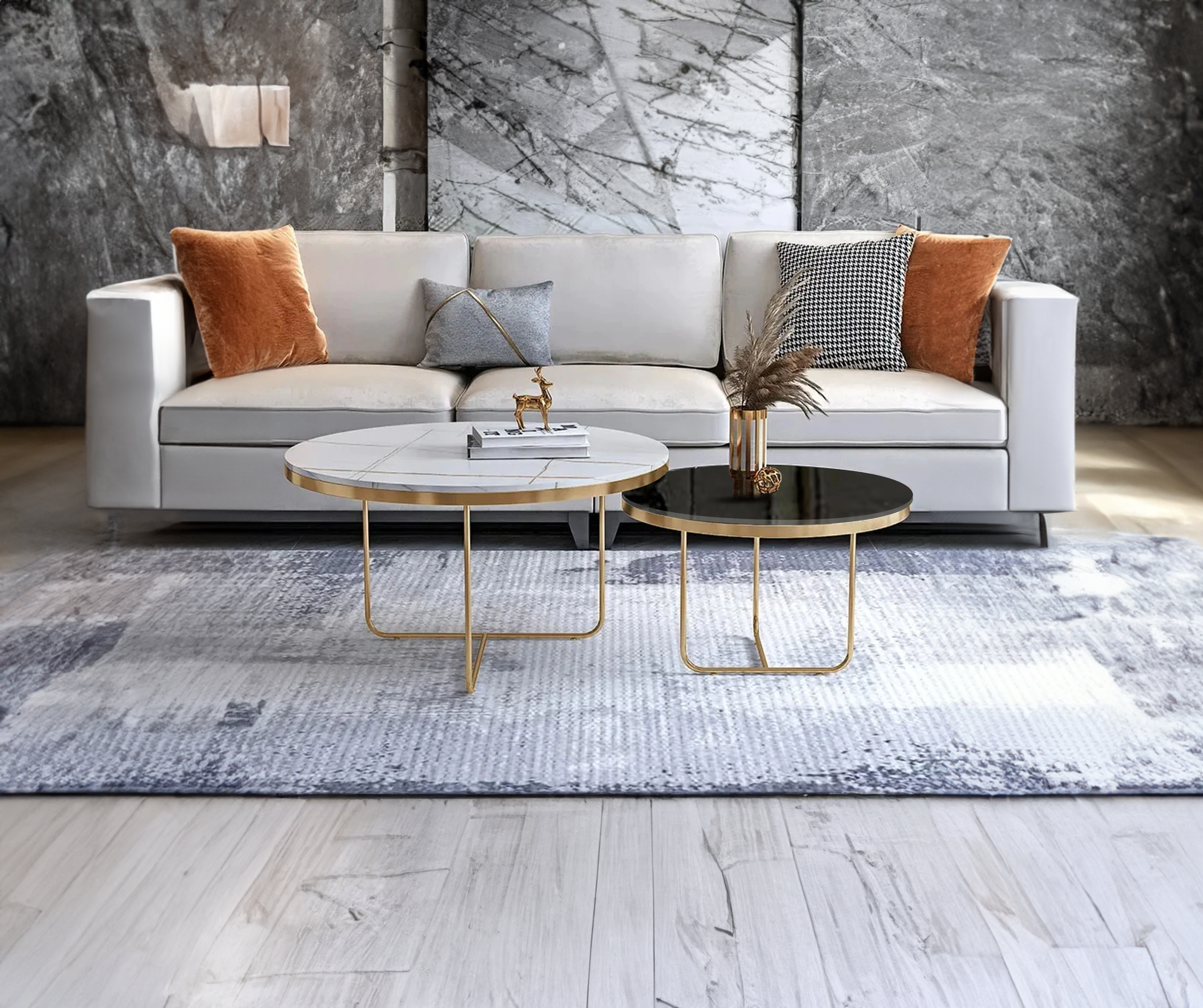 Home Decorative Nesting Coffee Table Set of 2