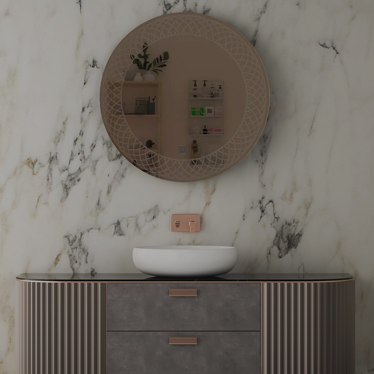 Round Shape Bathroom LED Mirror