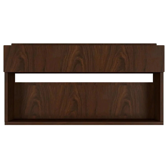 Mini Bar Shelf in Walnut Finish