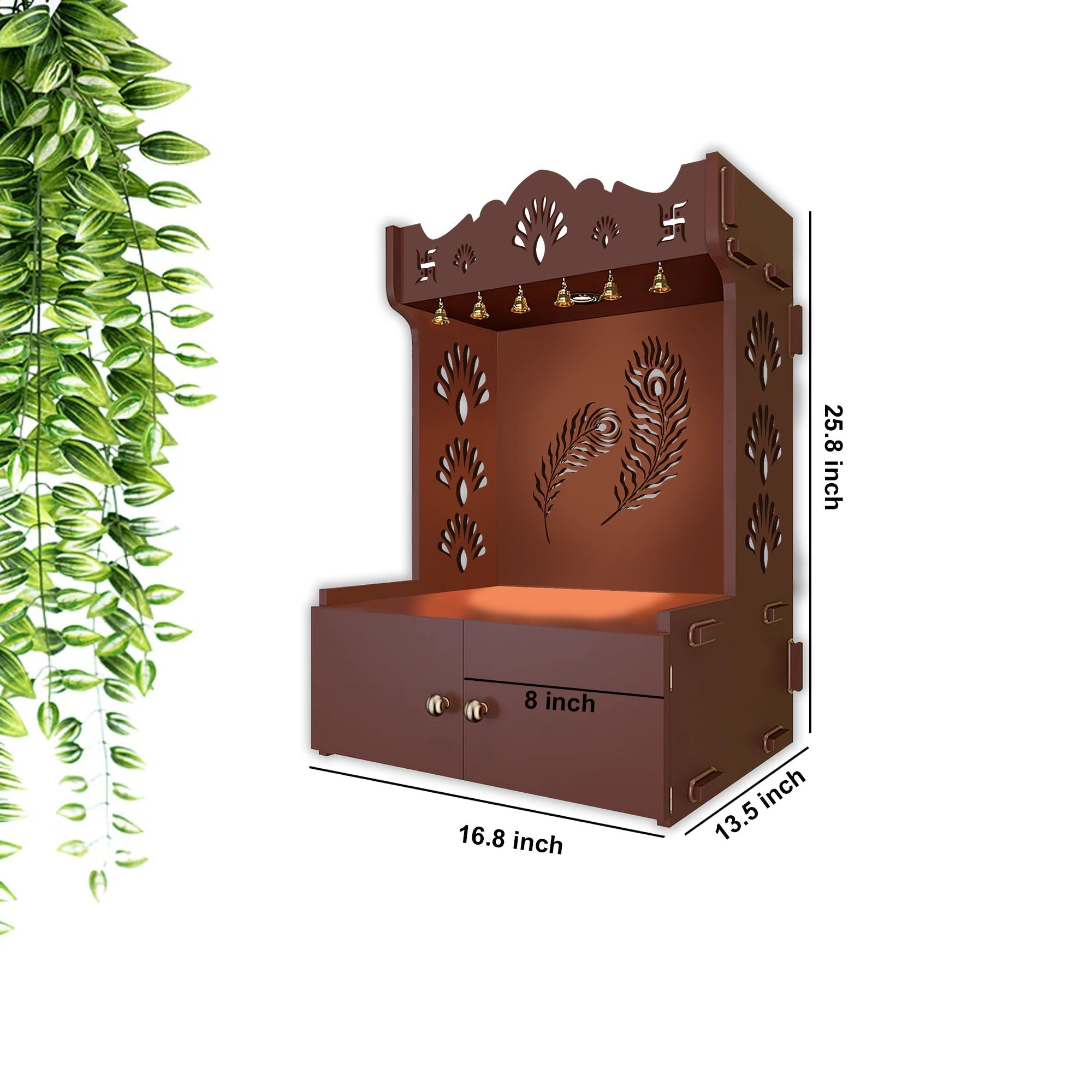 Brown Wooden Temple for Home