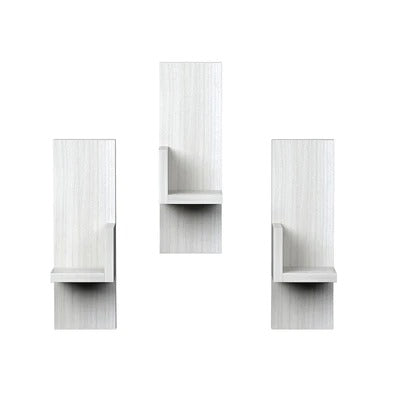 Artistic Wooden Wall Shelves Set of Three