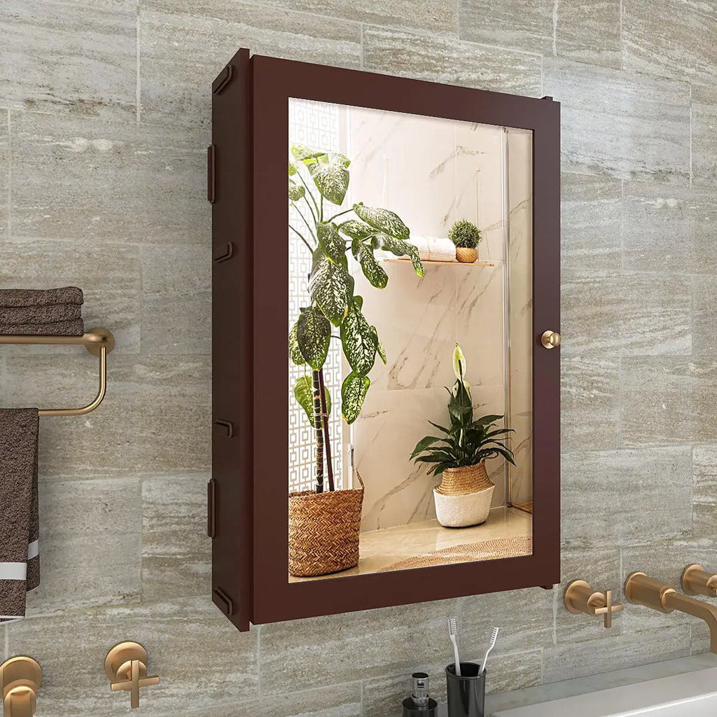 Rectengular Wooden Bathroom Cabinet