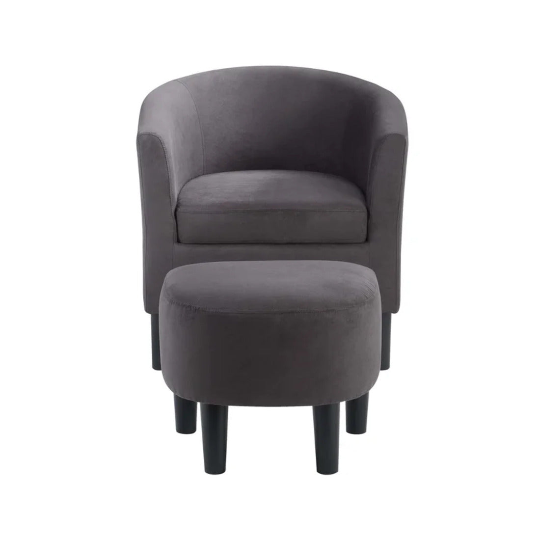 Accent Chair with Ottoman