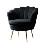 Luxury Design Black Velvet Lounge Chair