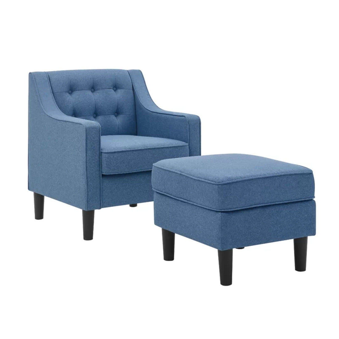 Accent Chair with Ottoman