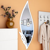  Vanity Mirror with Metallic White Finish Frame
