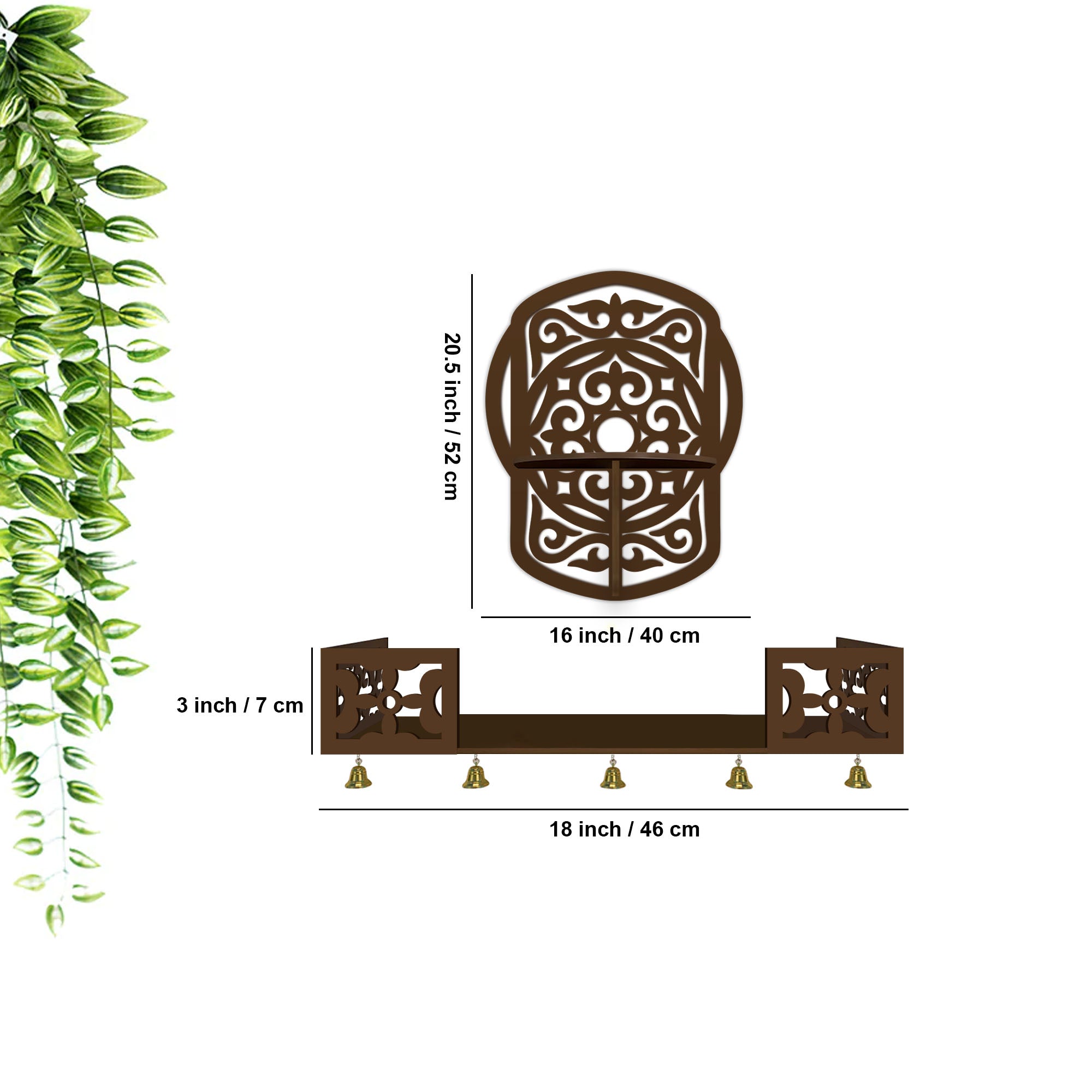 Designer Hanging Wooden Temple