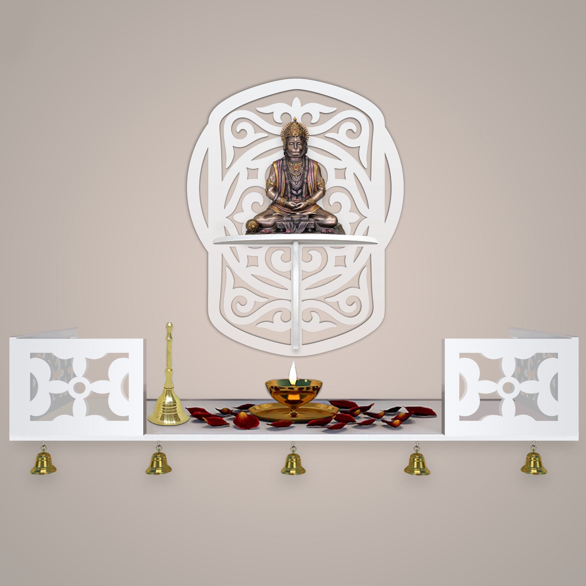 Beautiful Wall Hanging Wooden Temple