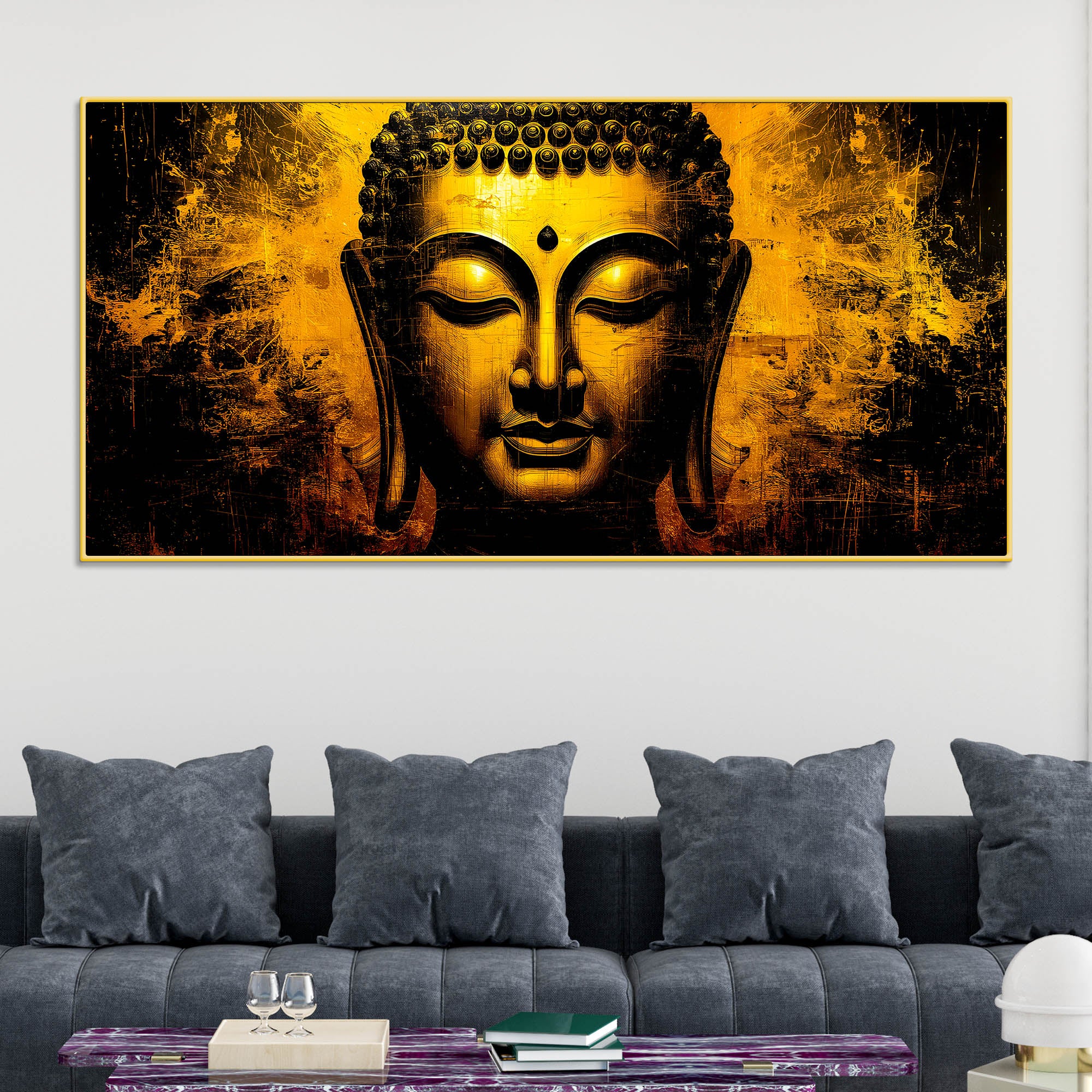 Zen Buddha Canvas Painting