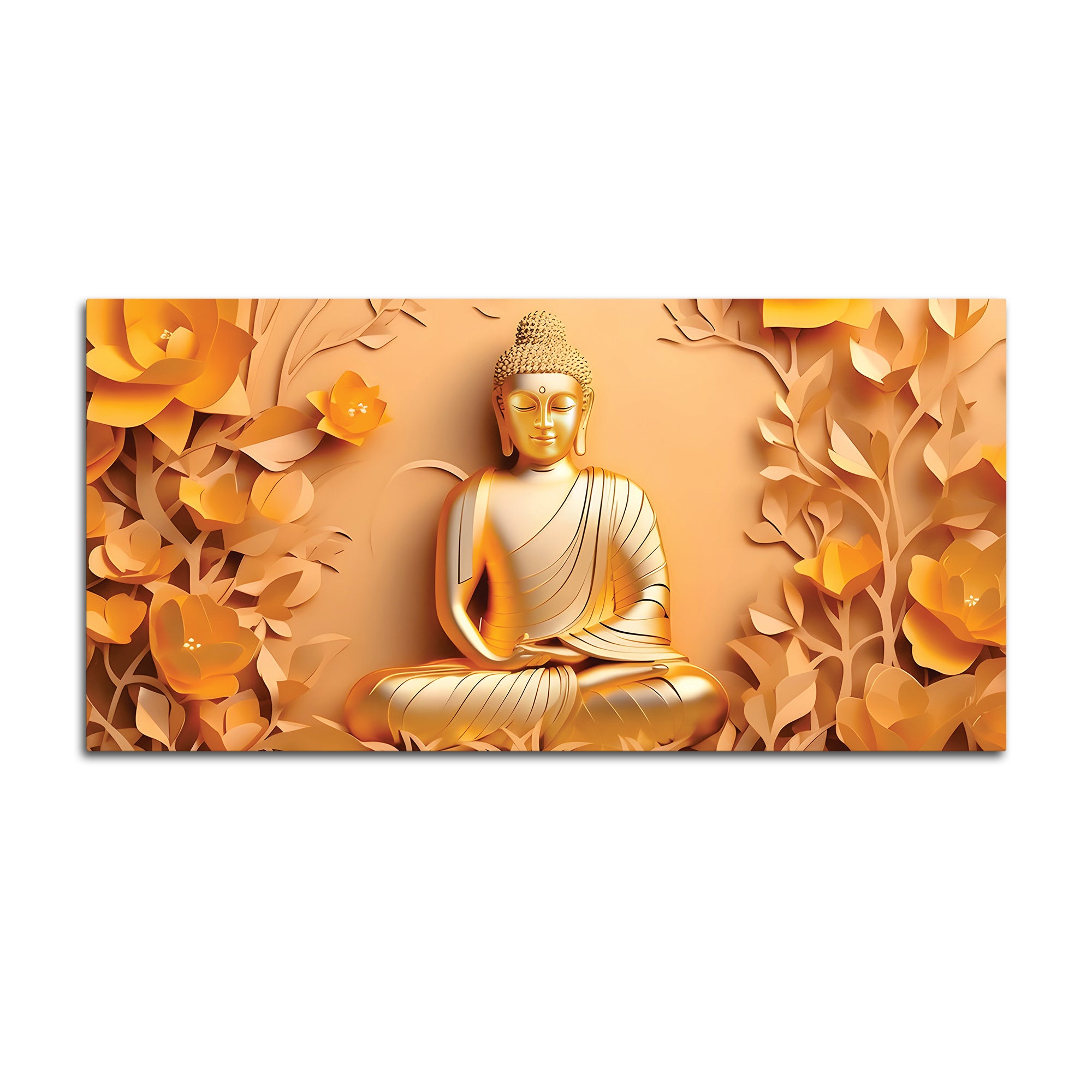 Zen Buddha Painting for Calm Living Spaces