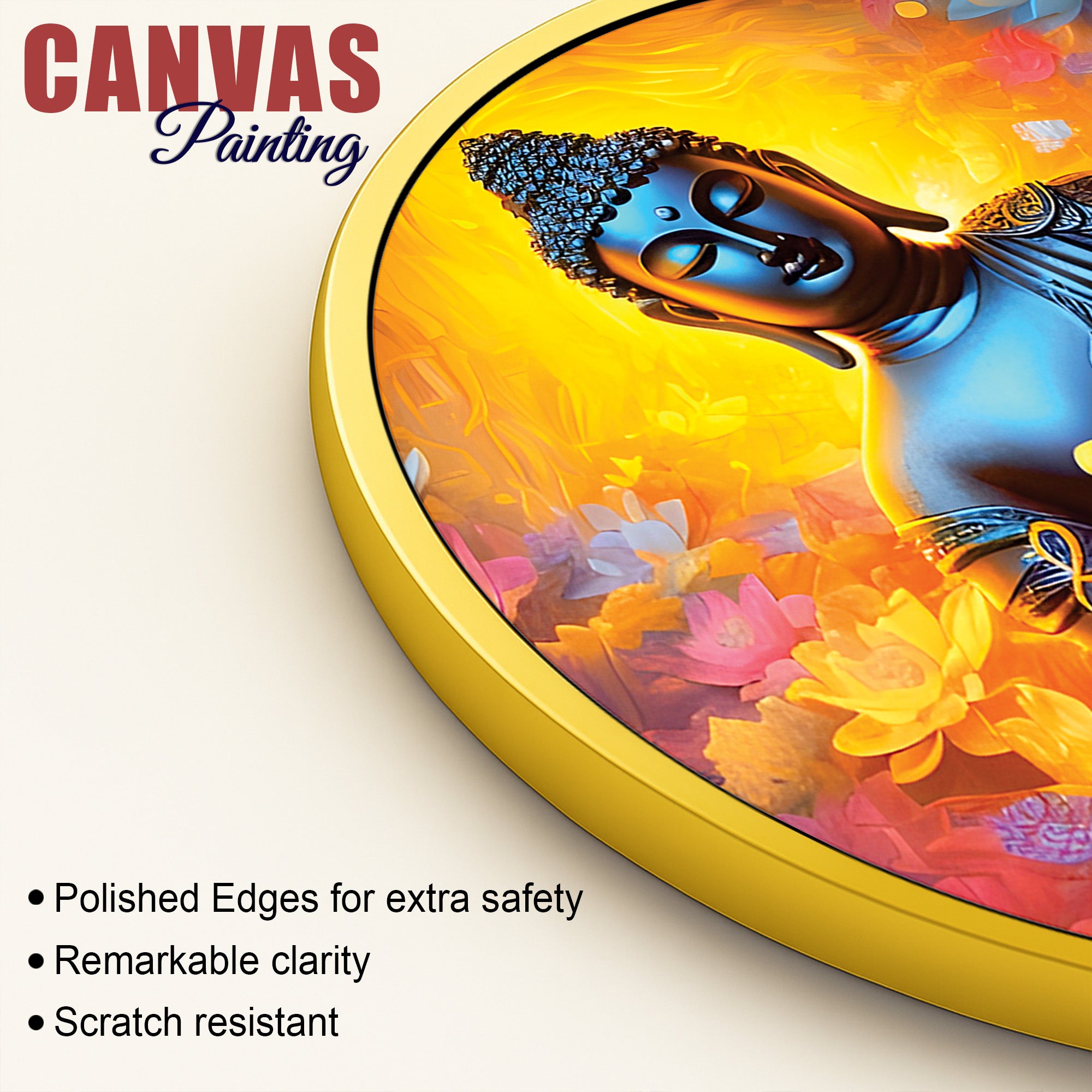 Zen Buddha Round Wall Décor Painting