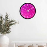 3D Pink Color Premium Wall Clock