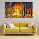 Beautiful 5 Pieces Premium Wall Painting 