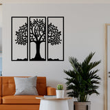  Tree Design in 3 Pieces Premium Quality Wooden Wall Hanging