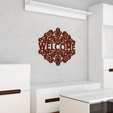 Welcome Text Design Premium Quality Wooden Wall Hanging