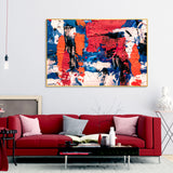 Colorful Abstract Art Wall Painting Floating Canvas