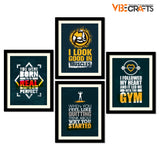 Motivational Quotes Wall Frame Set of Four