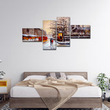 London 4 Pieces Premium Wall Painting