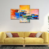 Sunset 4 Pieces Canvas wall Painting