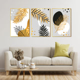 Palm Leaf Floating Canvas Wall Painting 