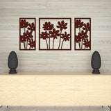  Brown Flowers Design Wall Hanging