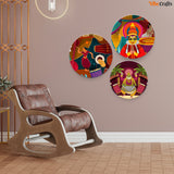  Festival Painting Wall Plates Set of 3