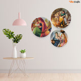  Ceramic Wall Plates Painting of Indian Culture and Modern Art