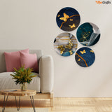  Butterflies Premium Wall Plates Painting Set of Four