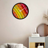 Rainbow Design Printed Wall Clock