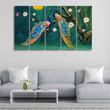 Peacock Wall Painting 5 Pieces