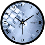 3D Colorful Silver Wall Clock