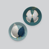  Butterfly Ceramic Wall Hanging Plates of Two Pieces