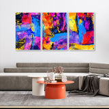  Blend Artwork Floating Canvas Wall Painting Set of 3