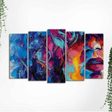 Colourful wall Painting of Five Pieces