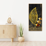 Golden Ginkgo Leaf Canvas Wall Painting 